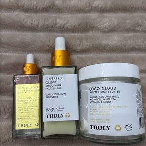 TRULY Pineapple Glow, Dulce De Leches & Coco Cloud Trio - Gold, White, Cream